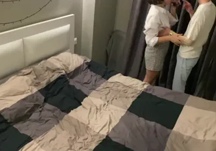 Thick asian chick covered in snow